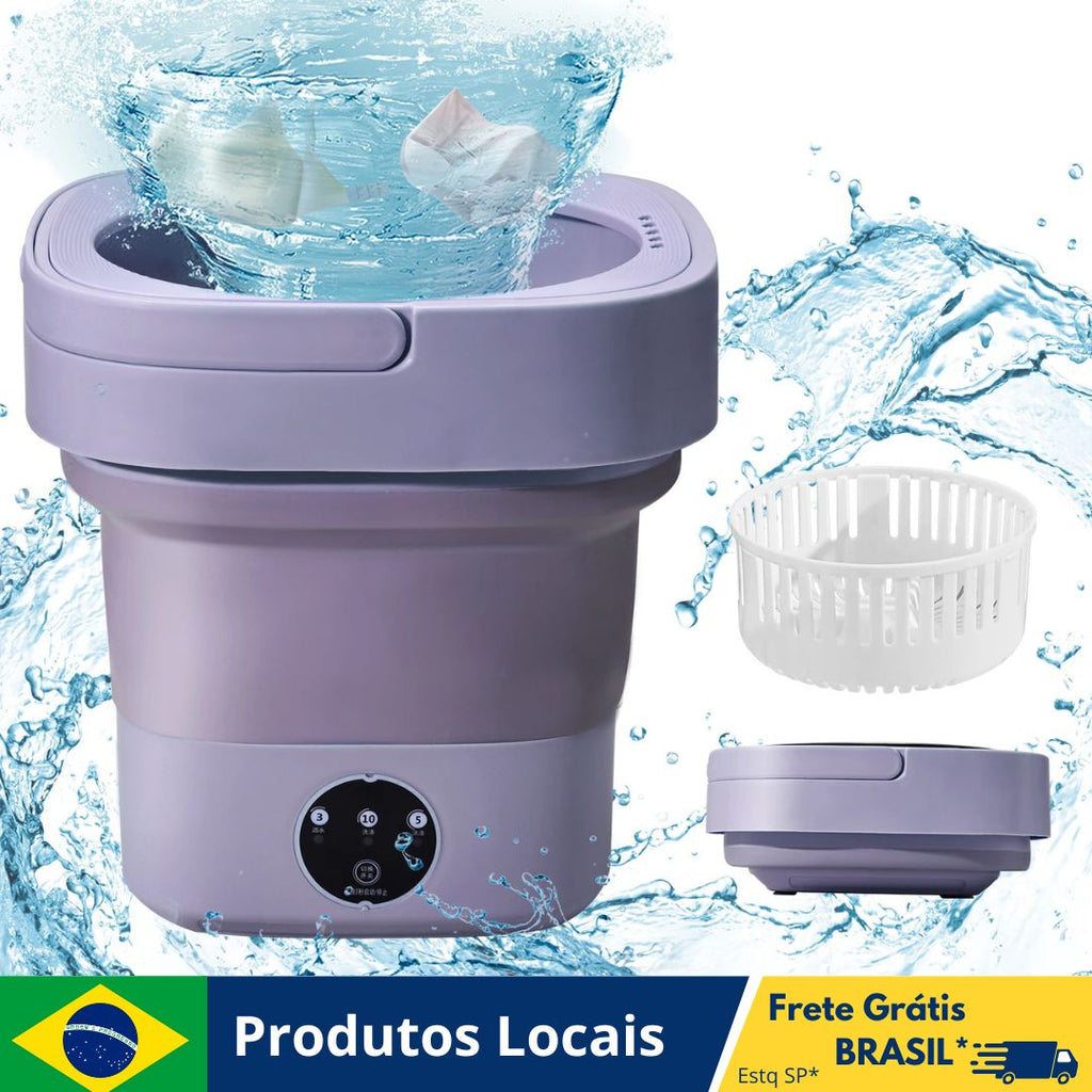 MiniWash® Maquina De Lavar Portátil 11 ou 8 Litros (USB BiVolt)