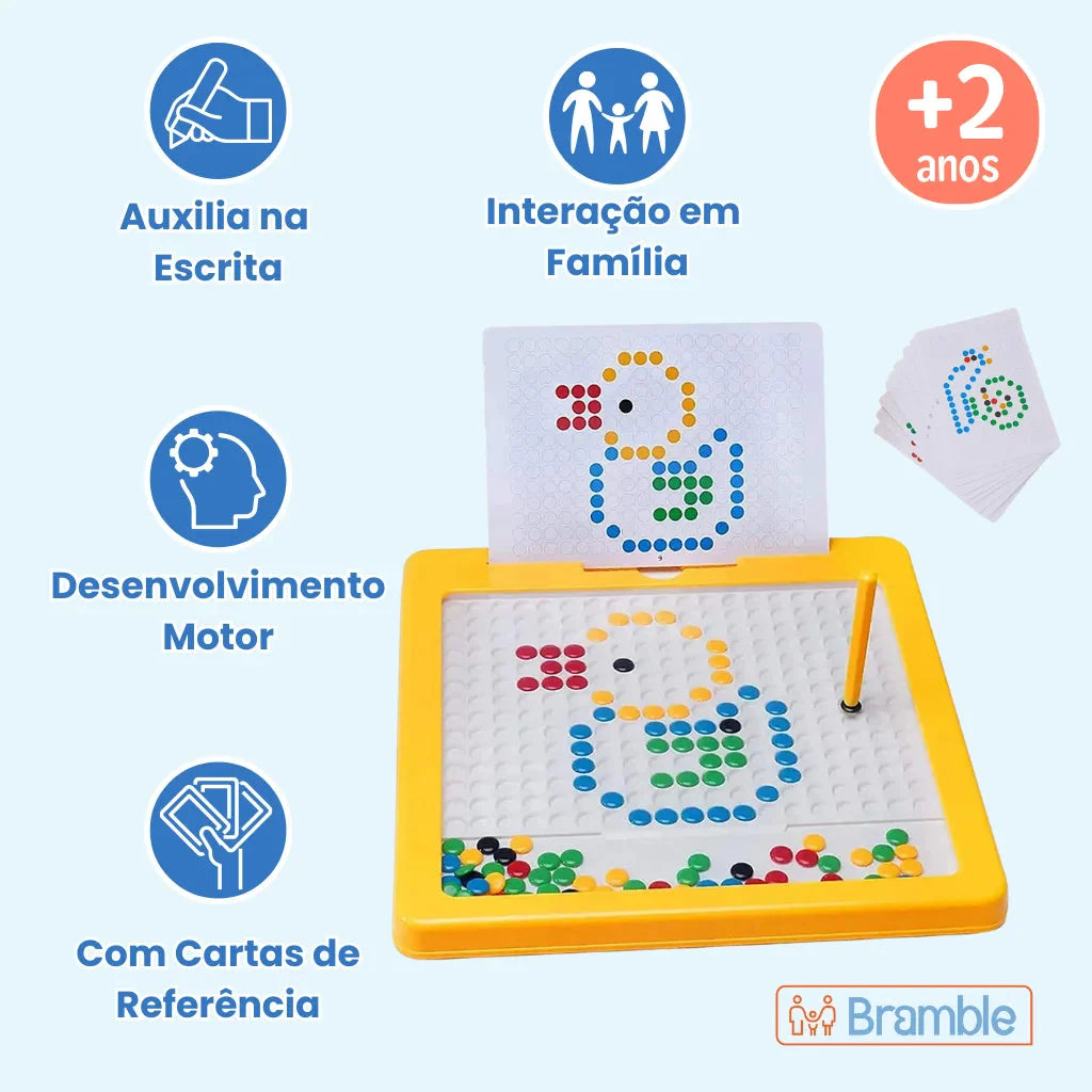 Prancheta Magnética Infantil Educativa Brinquedo Coordenação Motora