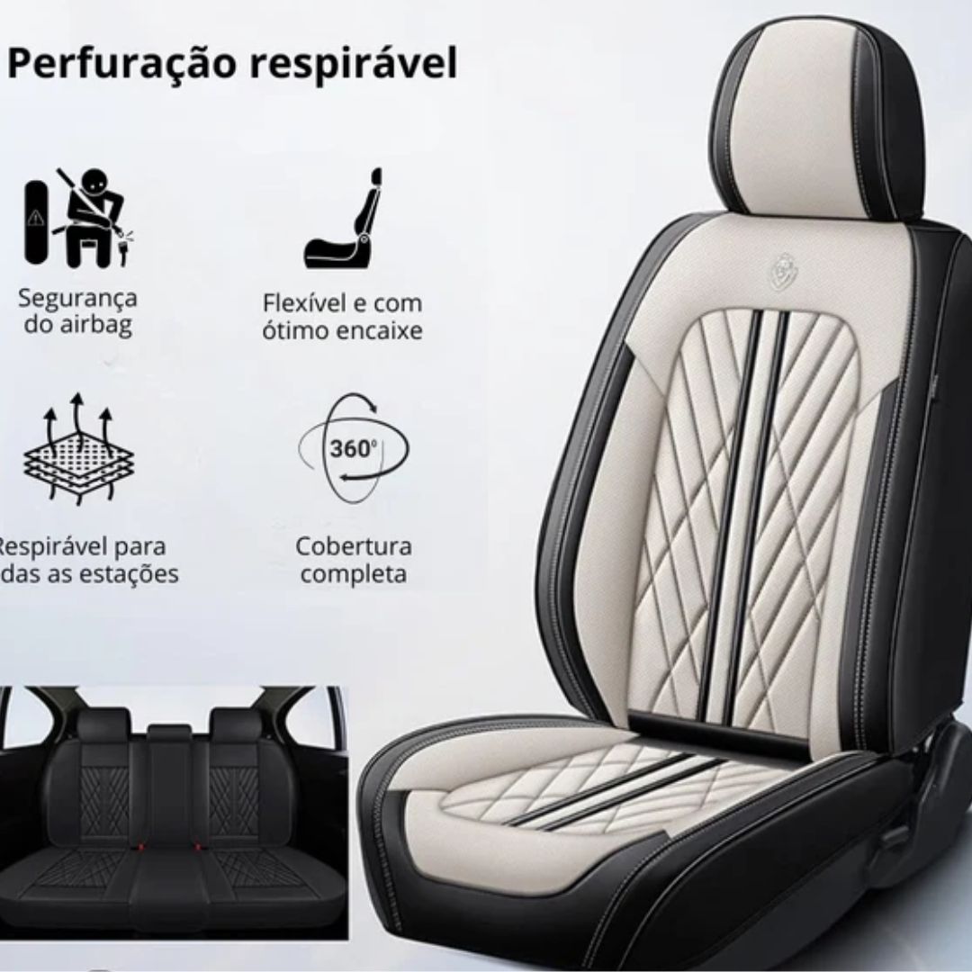 Kit Completo de Capas de Assento de Carro Ultra Impermeáveis