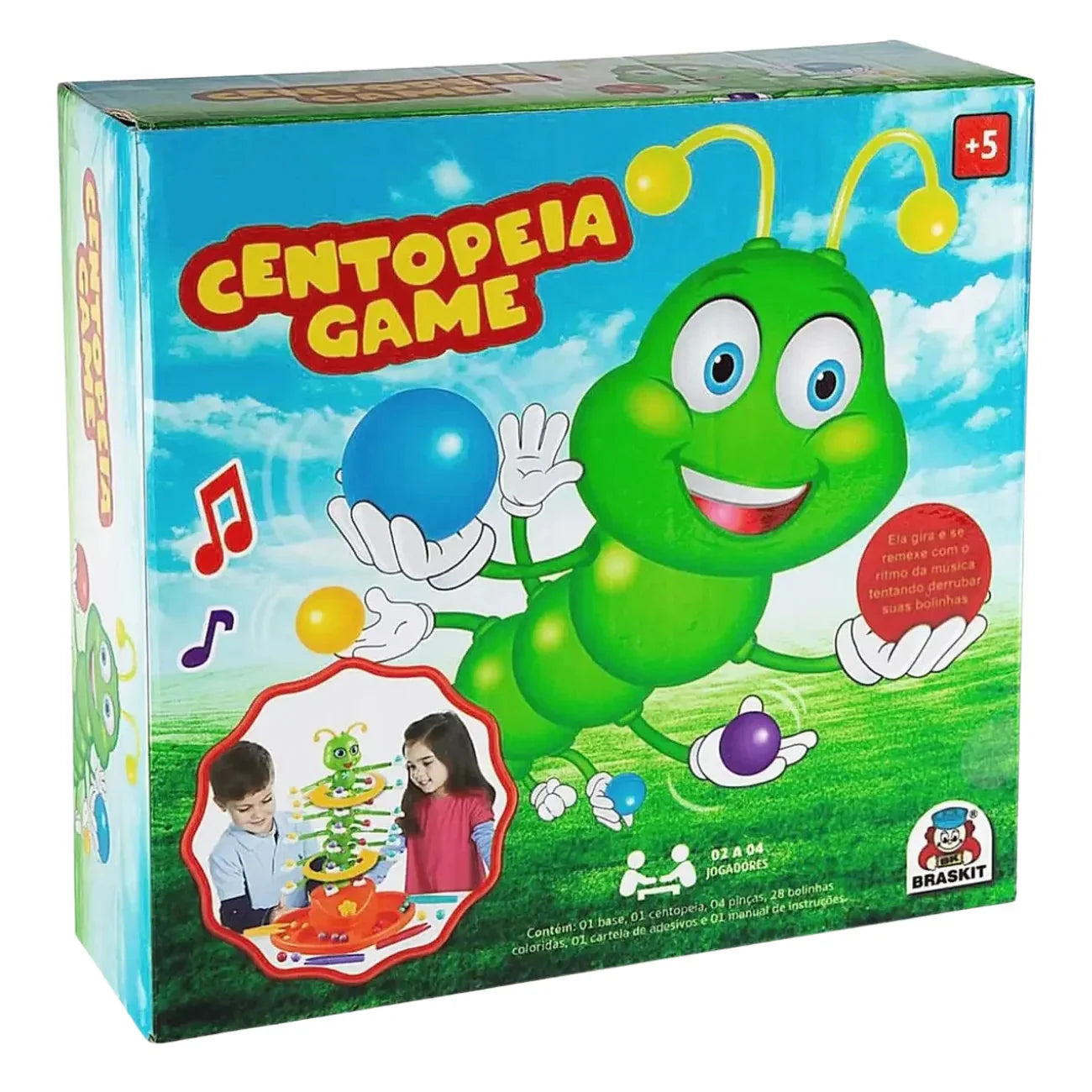 Jogo Centopeia Game Brinquedo de Coordenação Motora