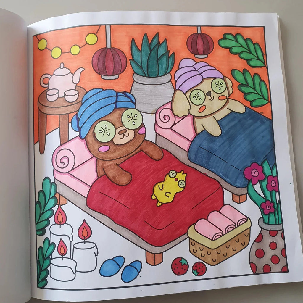 Livro de Colorir e Pintar Comfy Days 24 Páginas 120g