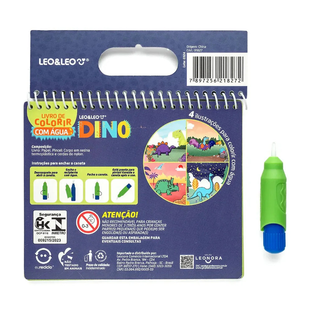 Aquabook Divertido: Livro de Colorir e Pintar com Água Reutilizável