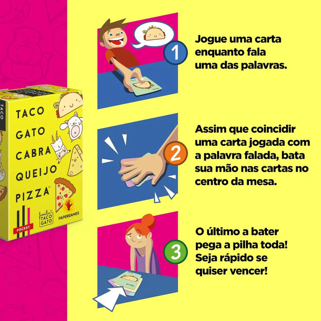 Jogo Cartas Taco Gato Cabra Queijo Pizza Em Português