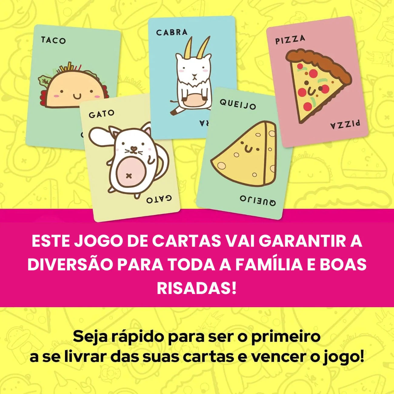 Jogo Cartas Taco Gato Cabra Queijo Pizza Em Português