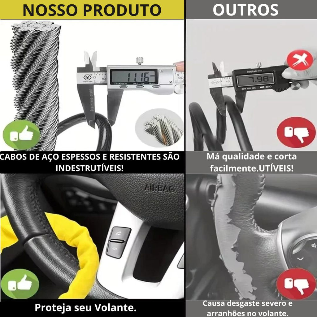 VolanLock® – Proteção Antifurto para Todos os Modelos de Carro