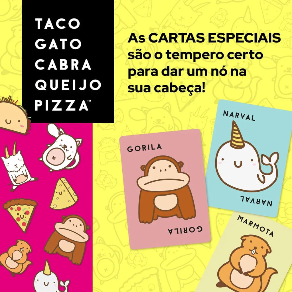 Jogo Cartas Taco Gato Cabra Queijo Pizza Em Português