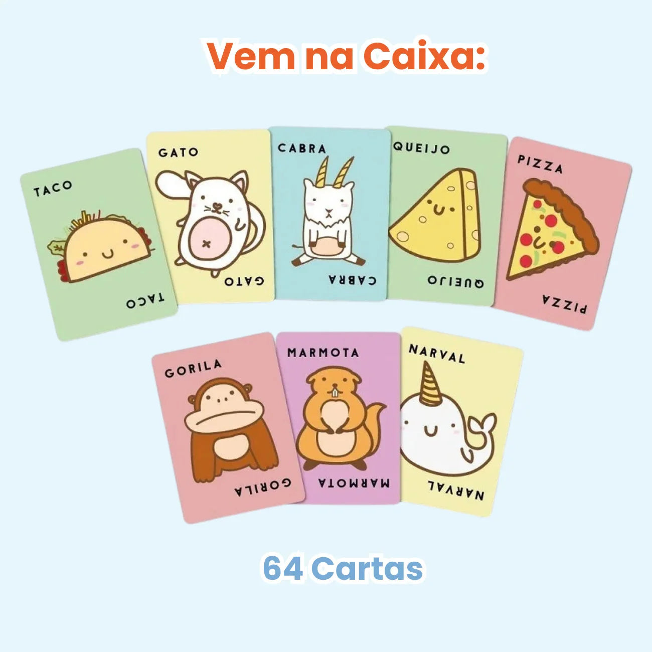 Jogo Cartas Taco Gato Cabra Queijo Pizza Em Português