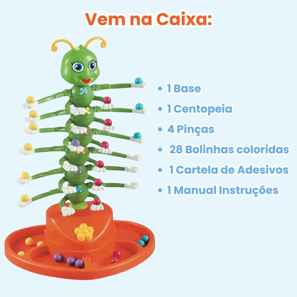 Jogo Centopeia Game Brinquedo de Coordenação Motora