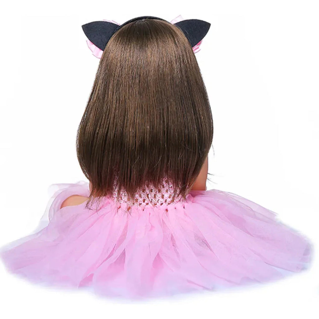 Boneca Bebê Reborn Realista 55cm com Acessórios Coelhinha