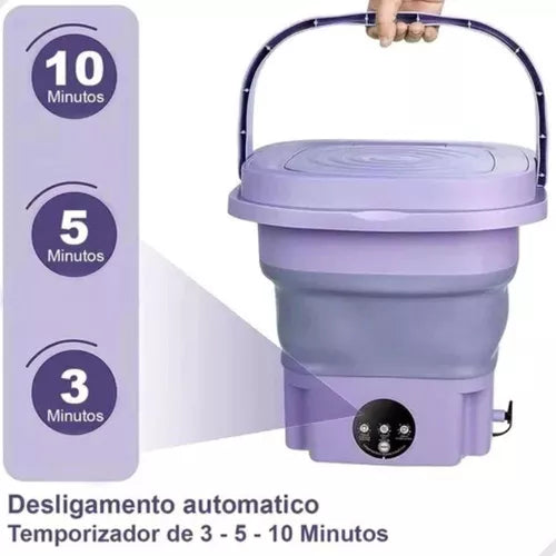 MiniWash® Maquina De Lavar Portátil 11 ou 8 Litros (USB BiVolt)
