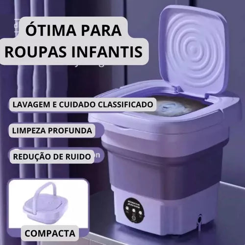 MiniWash® Maquina De Lavar Portátil 11 ou 8 Litros (USB BiVolt)