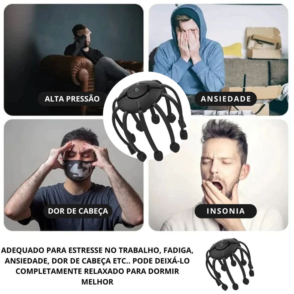 Massageador de Cabeça Automático RelaxScalp® 360°