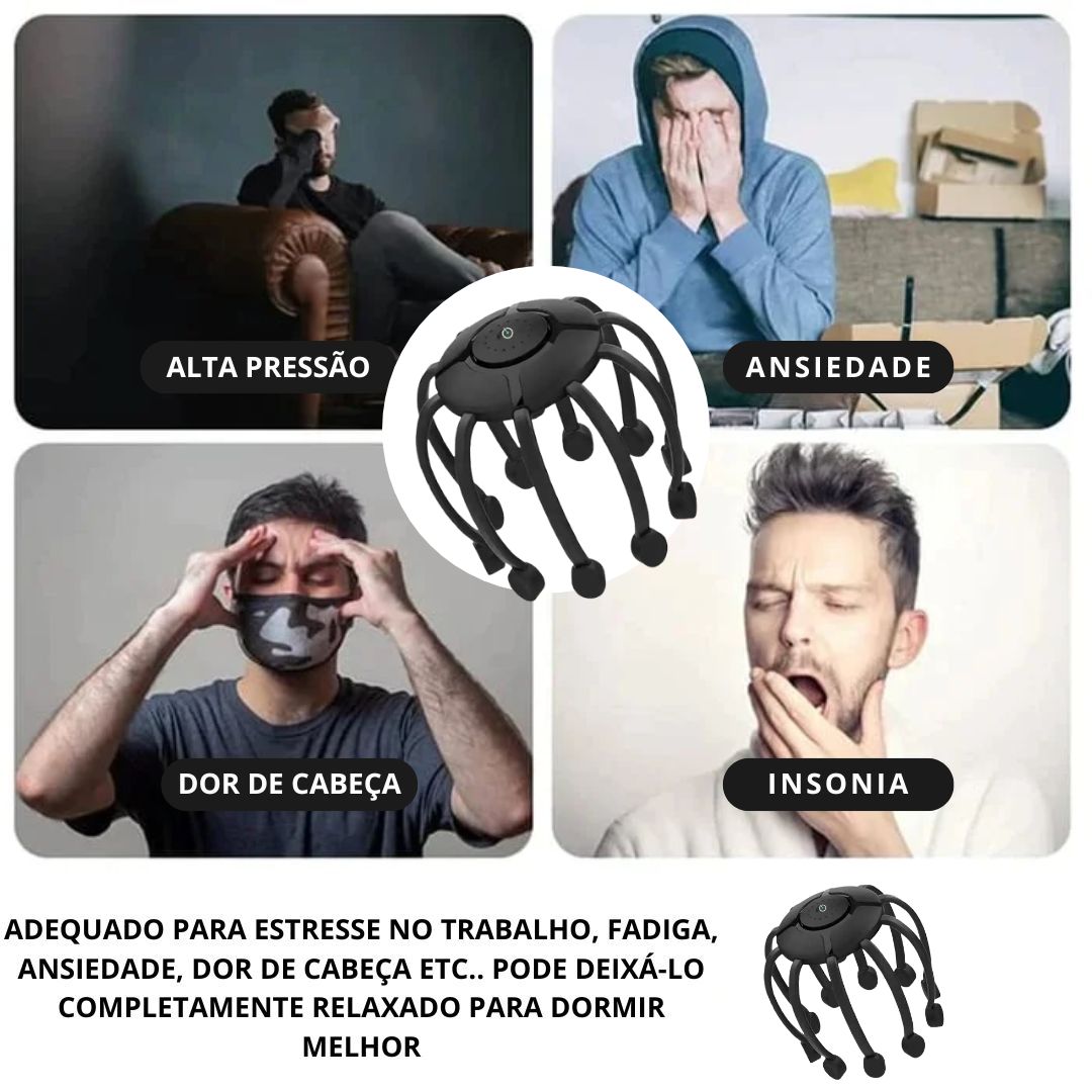 Massageador de Cabeça Automático RelaxScalp® 360°