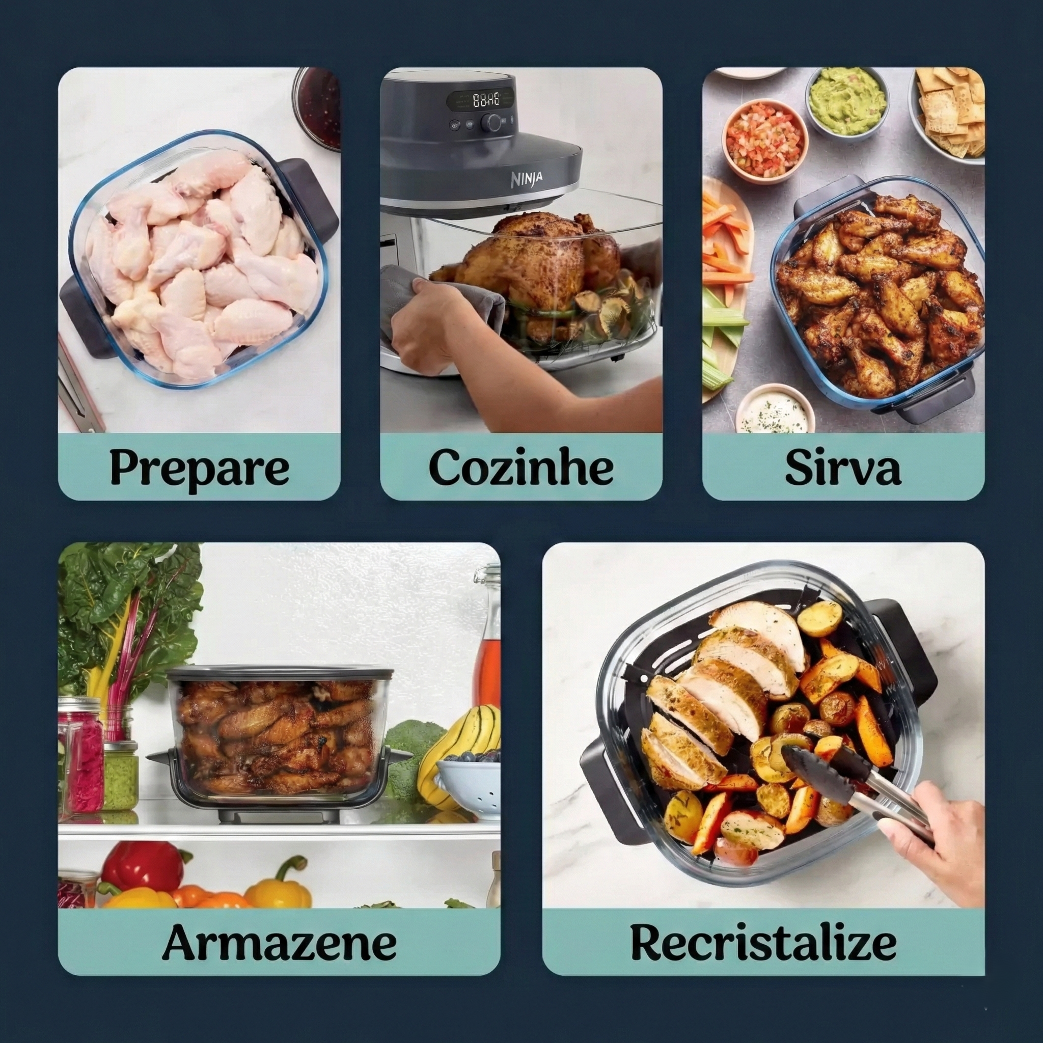 Ninja Crispi® Pro 6-em-1 Air Fryer