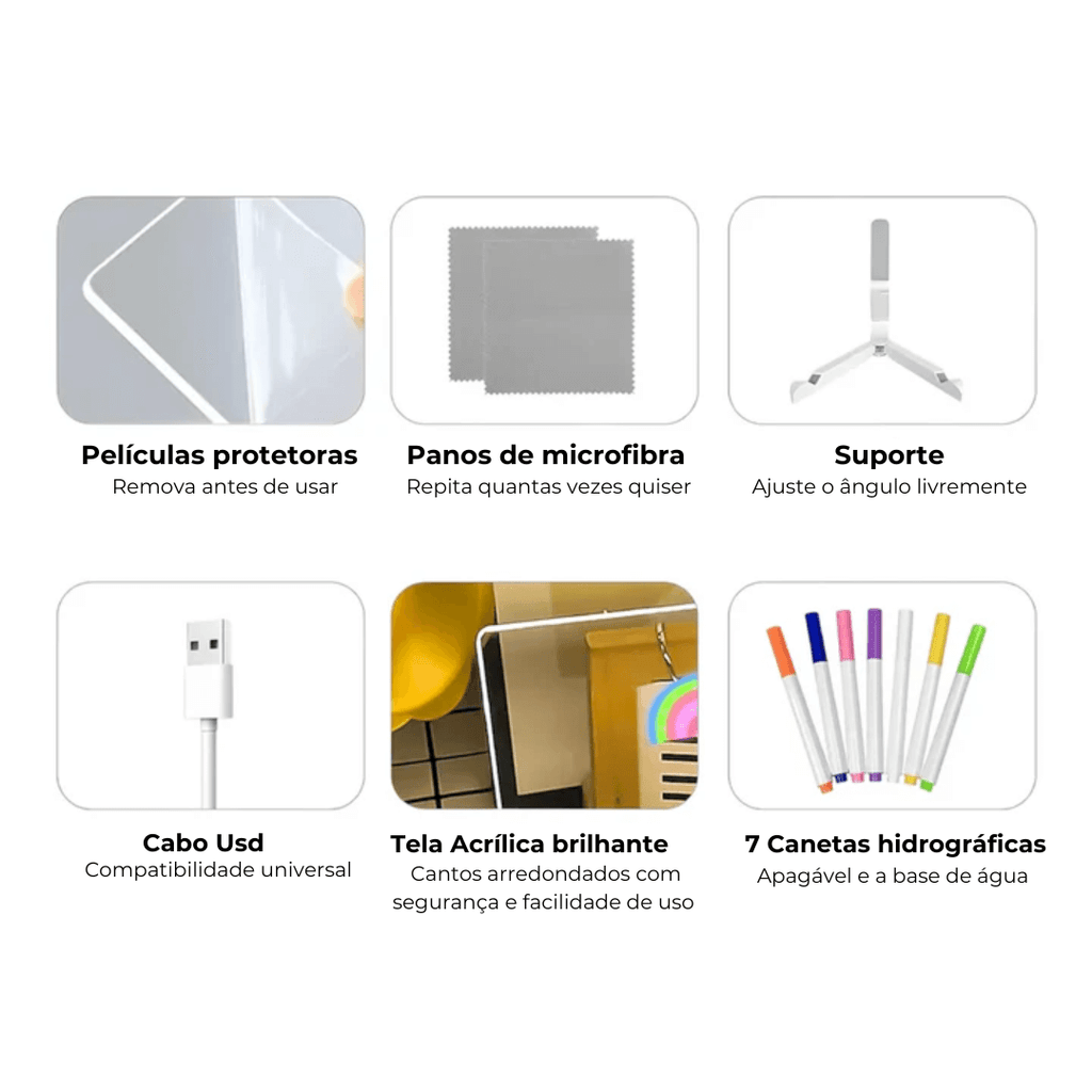 LuzPad - Tablet de Desenho Brilhante (Leve 2 e Ganhe 1)