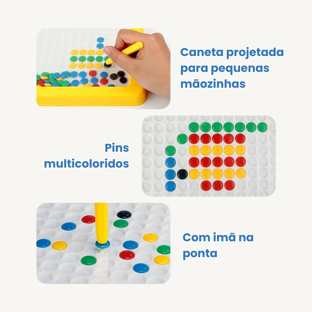 Prancheta Magnética Infantil Educativa Brinquedo Coordenação Motora