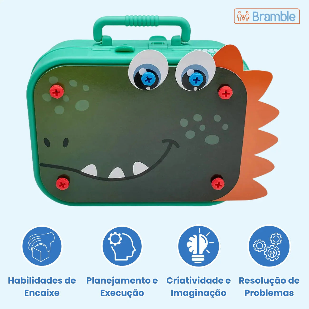 Kit Ferramentas Brinquedo Infantil com Parafusadeira e Maleta 228 Peças