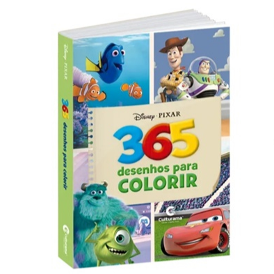 🎨Kit 365 Desenhos - Disney Turma Mônica Heróis Vingadores Princesas Marvel