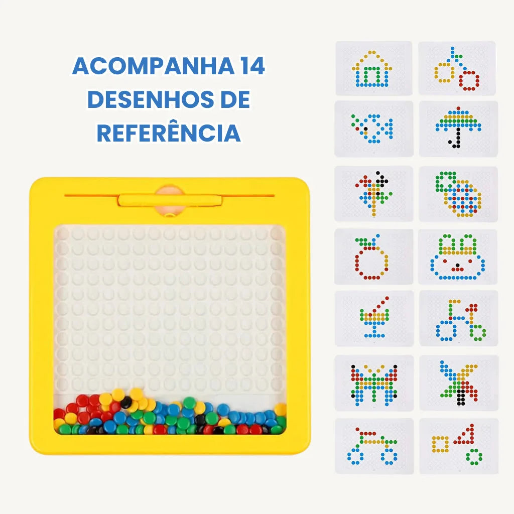 Prancheta Magnética Infantil Educativa Brinquedo Coordenação Motora