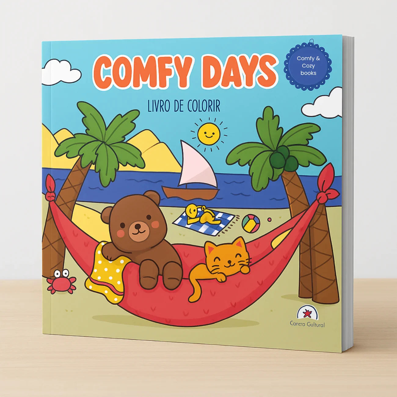 Livro de Colorir e Pintar Comfy Days 24 Páginas 120g
