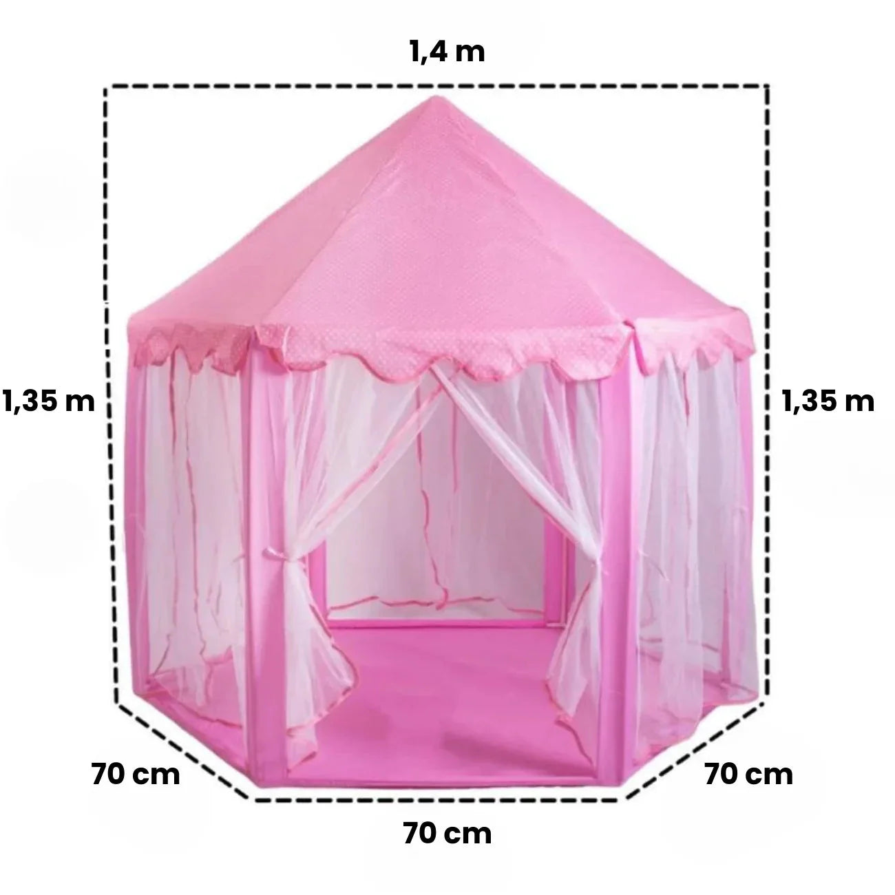Tenda Mágica Infantil Cabana Iluminada com LED que Estimula Imaginação e Faz de Conta